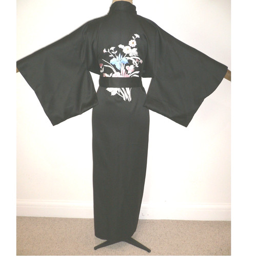 Vintage black silky japanese - vintage, silky,