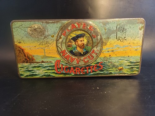 Old tobacco tin - old,