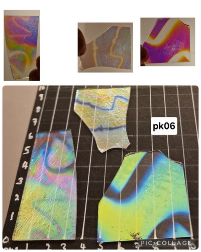 Dichroic patternson clear - dichroic,