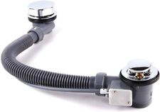 Heavy Duty Chrome Bath Waste with Overflow & Chrome Pop Up Waste 