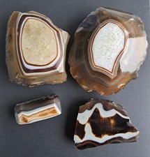 4 x Polished Agate Gemstones