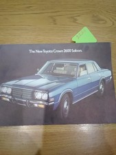 Toyota Crown 2600 Saloon Car Sales Brochure