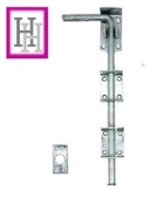 12" HEAVY DUTY DROP BOLT STABLE DOOR GATE GARAGE SHED SLIDING PADBOLT OPEN GALV