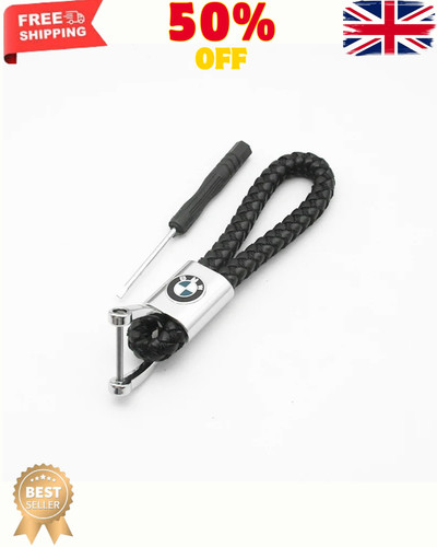 Bmw leather rope keyring key - leather,