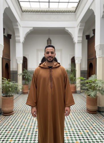 Moroccan warm hooded jilbab - hooded,