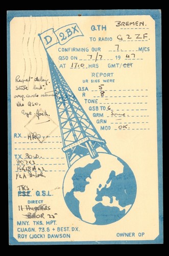 Qsl card radio germany - 1,