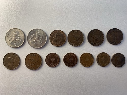 British coins job lot 5 - 13,