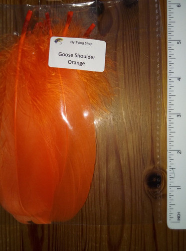 Goose shoulder feathers orange - shoulder,