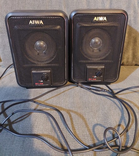 Aiwa speakers black good - speakers,