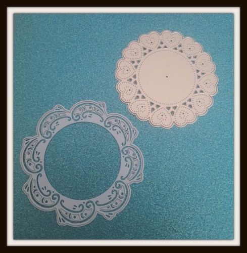 Doily metal dies card - doily,