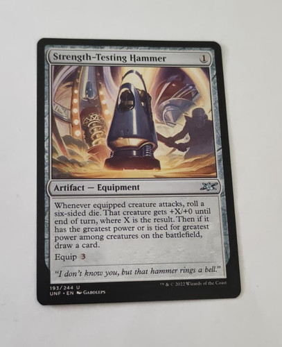 Mtg strength testing hammer - mtg,