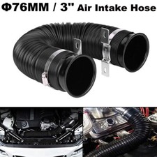 76MM Ram Cold Air Intake Pipe Tube Hose Duct Flexible Induction Turbo Inlet Kit