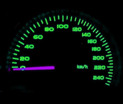 Green led dash speedo - kit, set