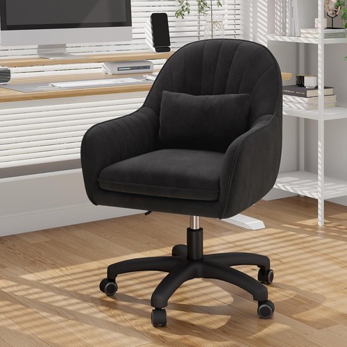 Velvet swivel office chair - velvet,