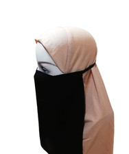 Quality Fabrics Elastic Half Niqab Veil Burka soft and comfortable