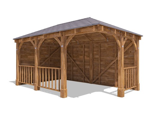 Corner gazebo 5x3m - corner,