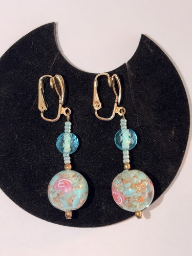 Vintage murano glass earrings - murano,