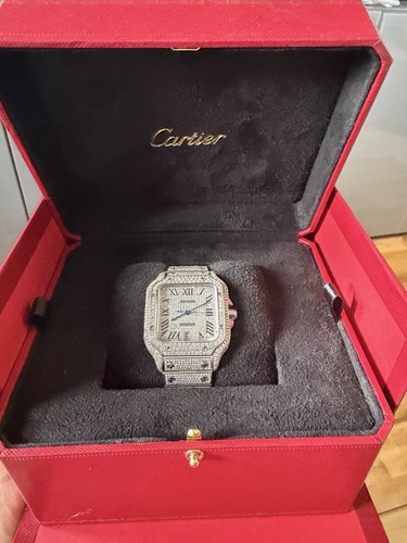 Cartier santos silver - cartier, men's