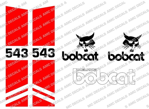 Bobcat 543 skid steer - bobcat, decal