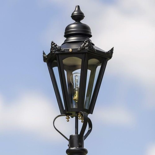 Black hexagonal victorian - black,