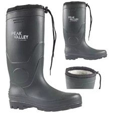 MEN'S THERMAL LINED WELLY WELLINGTON BOOTS FUR WATERPROOF MUCKER WARM WELLIES UK