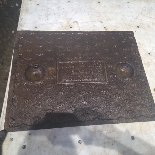 Cast iron manhole drain cover - iron,