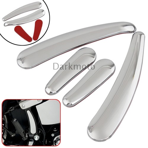 Chrome swingarm frame inserts - chrome,