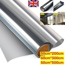 2~5M Reflective One Way Mirror Window Film Mirrored Privacy UV Glass Solar Tint