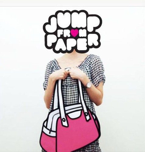 Jump from paper hot pink - from, 2d