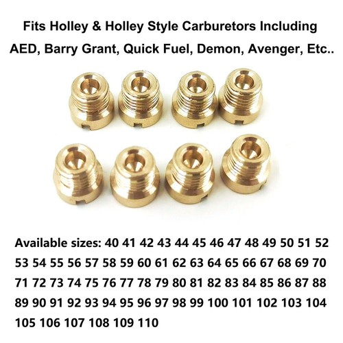 Holley carburetor main jets - holley,