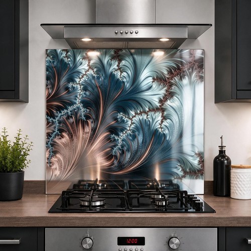 Printed glass kitchen - printed,