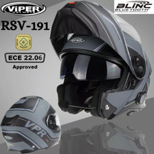 BLUETOOTH MOTORCYCLE HELMET MODULAR VIPER RSV191 CRASH FLIP UP MOTORBIKE HELMET