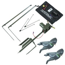 Nitehawk Heavy Duty Pigeon Magnet 2 Arm Rotary Machine Kit Inc Hunting Decoys