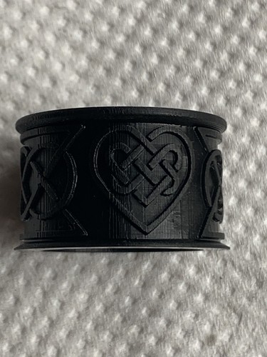 Black resin woggle - black,