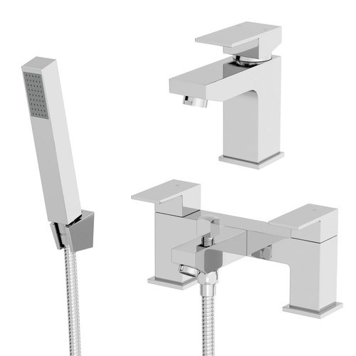 Modern chrome bathroom - chrome,