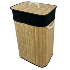 Bamboo Laundry Basket with Lid
