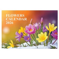 2026 A3 Flower Wall Calendar
