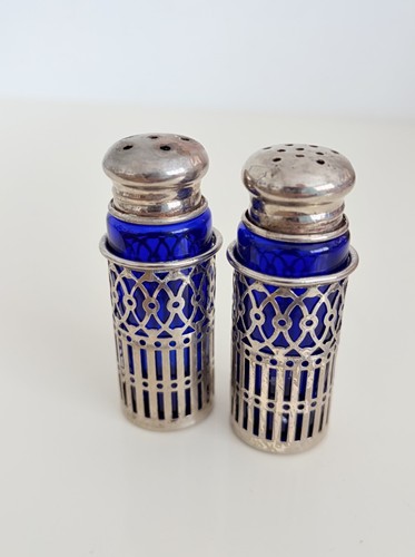 Vintage cobalt blue glass - blue,