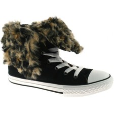 Converse Knee Hi Black Leopard