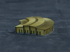 1/700 Scale WWII Era Railway Roundhouse NW70056 Metal Military Building Model