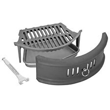 Black Bowed Fireplace Solid