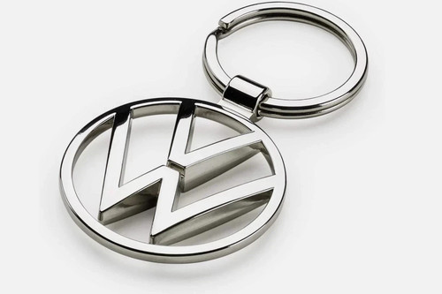 Metal keyring pendant - vw,