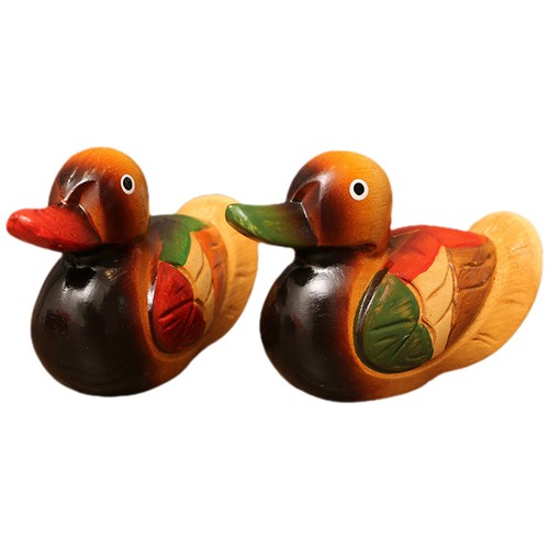 Pair mandarin ducks - ducks, model