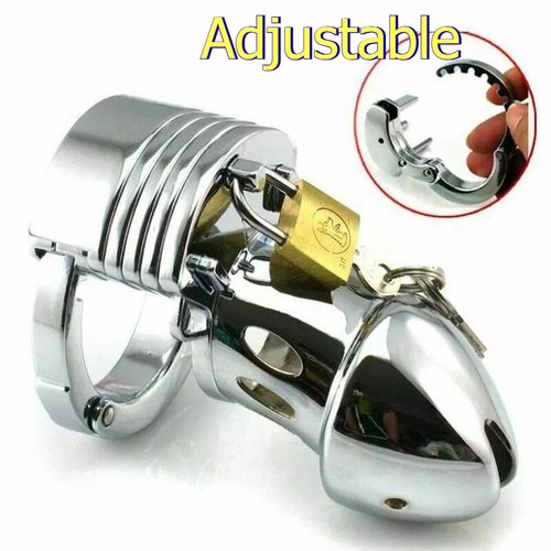 Stainless steel male chastity - steel,