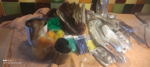 Fishing fly tying natural fur - fishing,