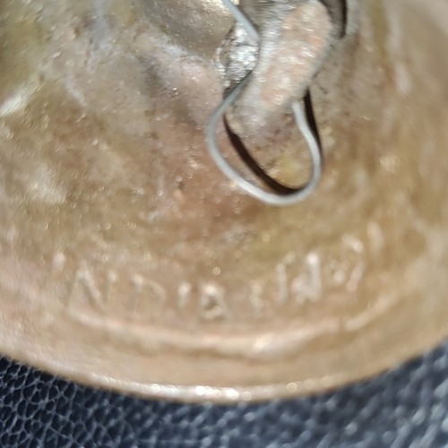Small brass hand bell with - brass,