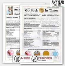 you were born back in this the year 1931 1932 1933 personalised birthday gift 6B