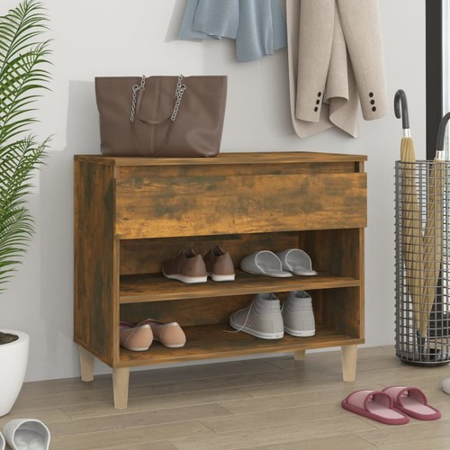 Modern wooden hallway shoe - hallway,
