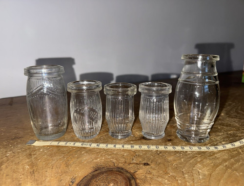 Lot vintage clear glass - lot,