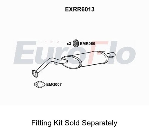 Rear muffler silencer - rear,